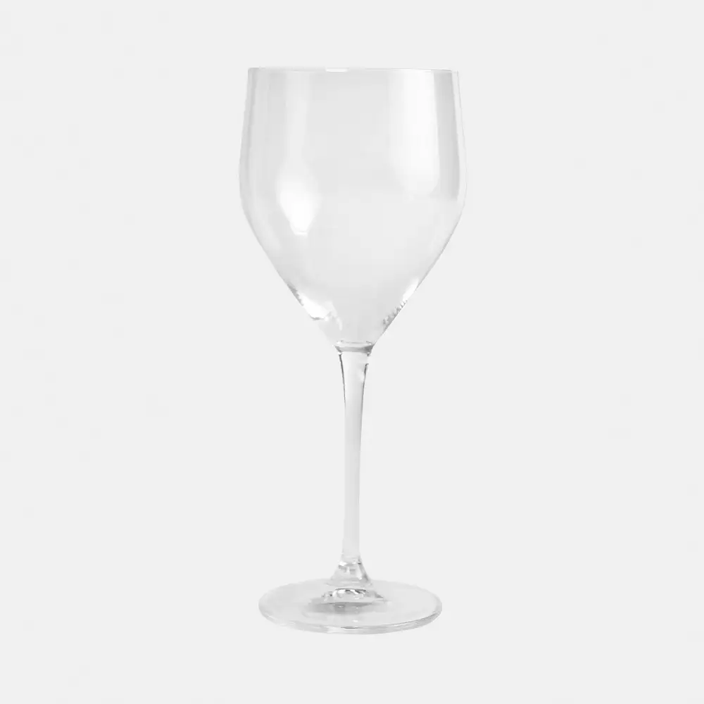 Clear Rounded Red Wine Glass