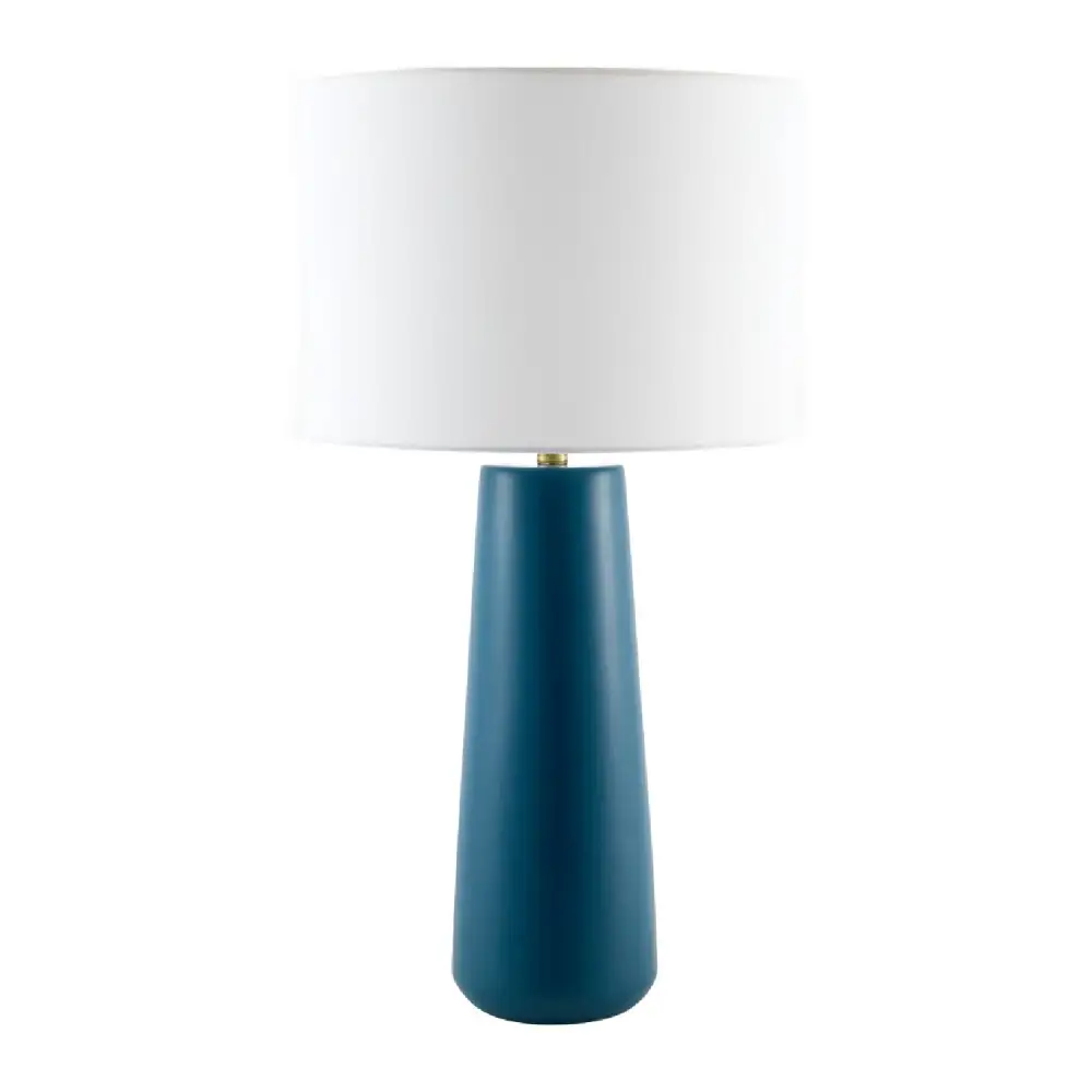 Art Deco Glazed Modern Ceramic Metal Table Lamp