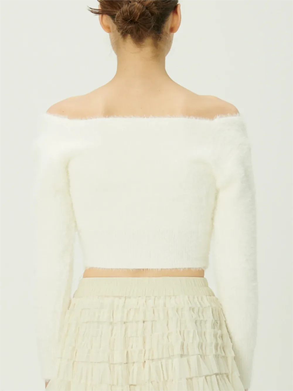 Fuzzy Crop Cardigan