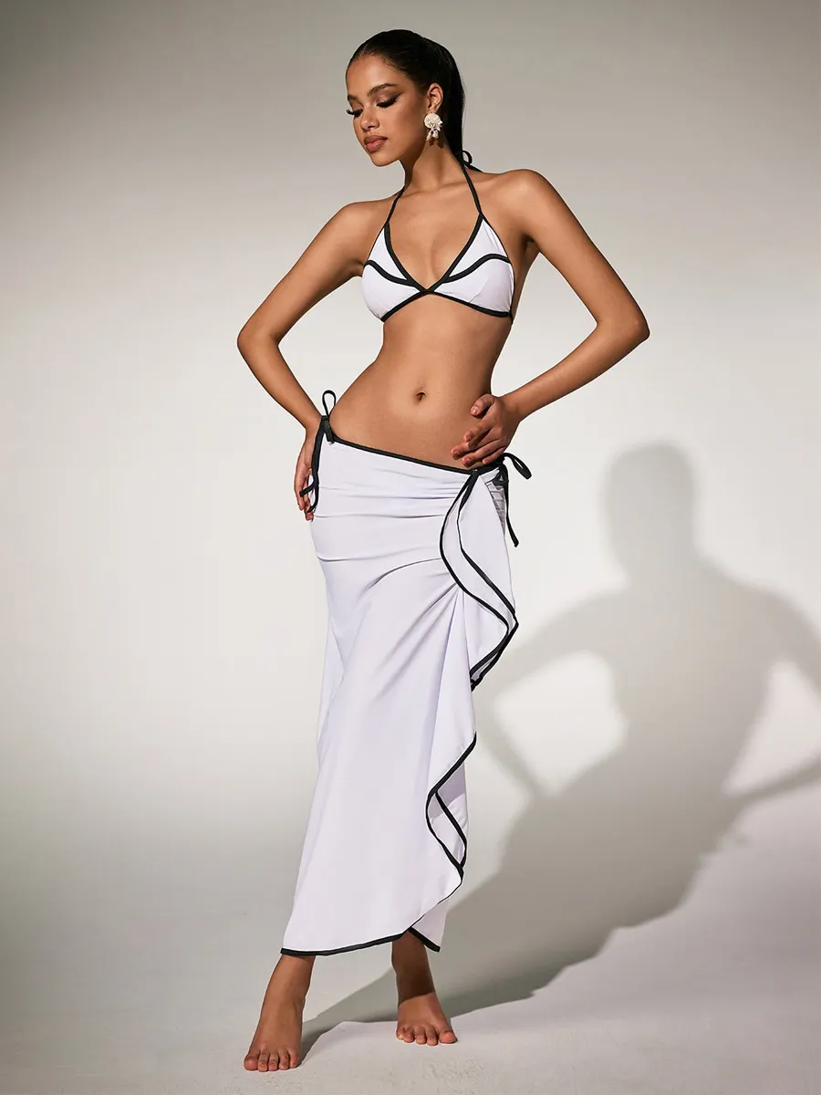 Liliana Ruffle Bikini Three Piece Set