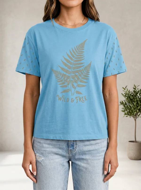 Nature Lover Fern Wild And Free T-Shirt