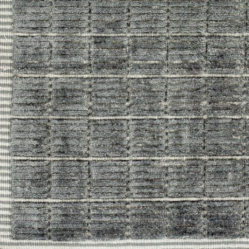 Hand-Loomed Square Pattern Carpet