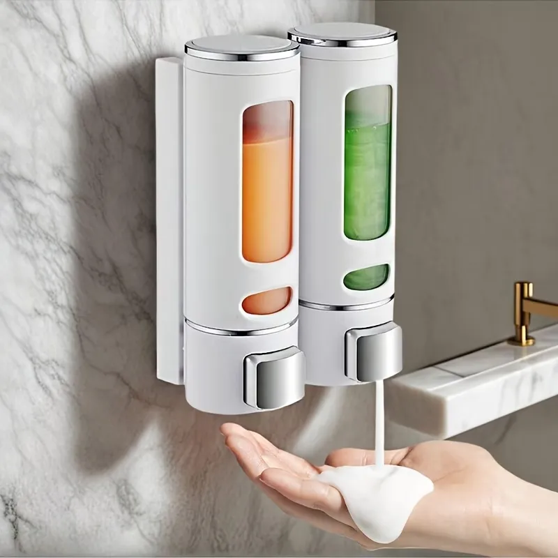 Wall-Mounted Dual Soap Dispenser