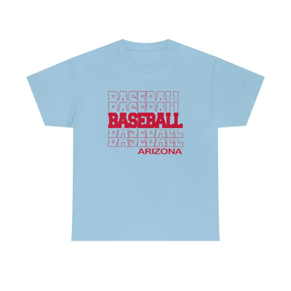 Baseball Arizona in Modern Stacked Lettering