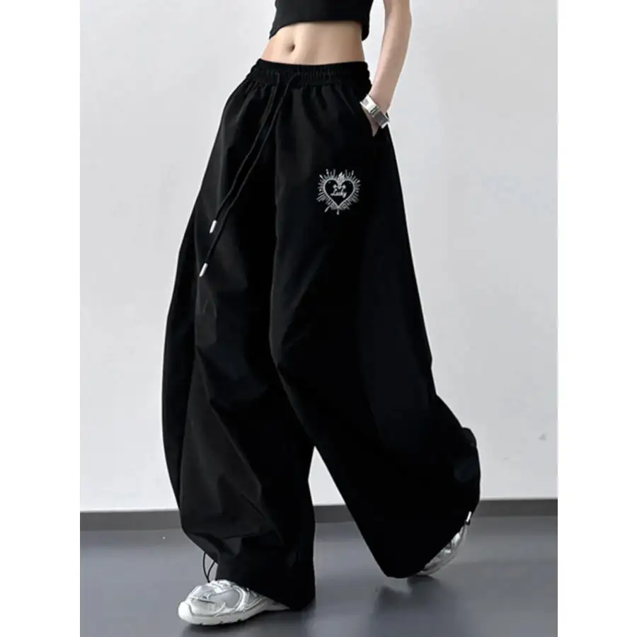 Soft Wide Leg Drawstring Pants