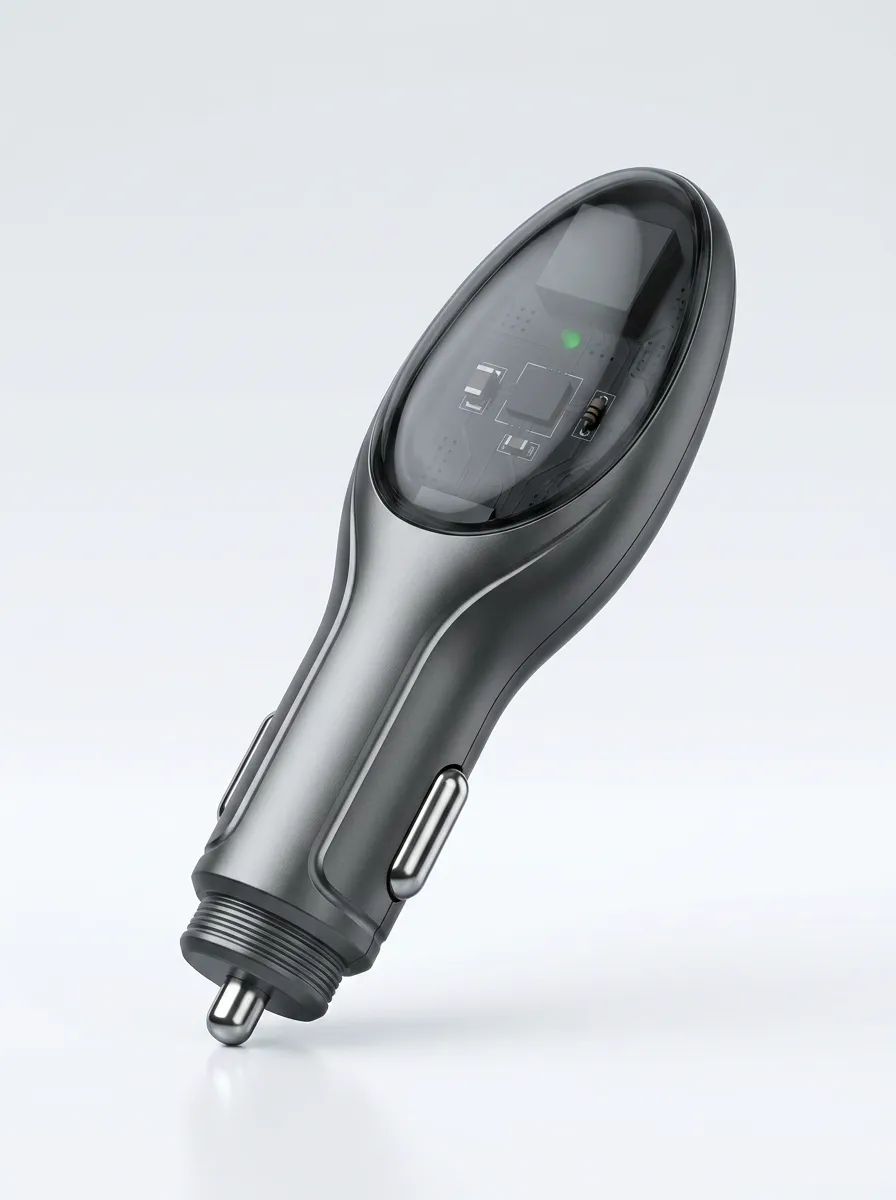 Transparent Circuit Car Fuel Saver Power-Socket Plug-In Device for Personal Vehicles