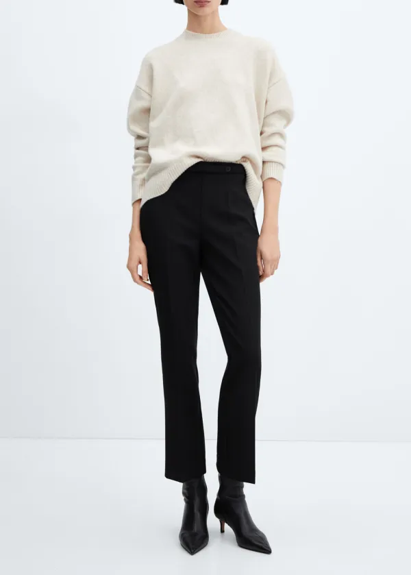 Belt Straight-Fit Pants