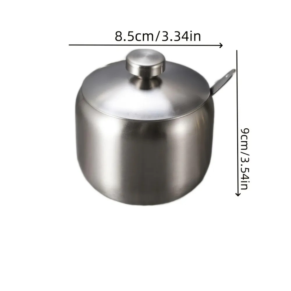 Metallic Texture Seasoning Storage Jar