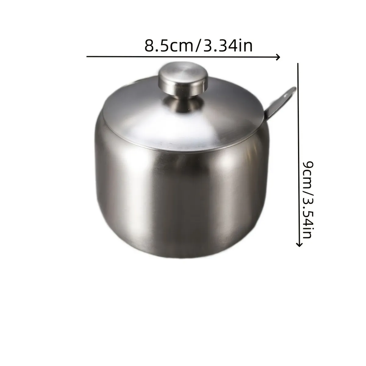 Metallic Texture Seasoning Storage Jar