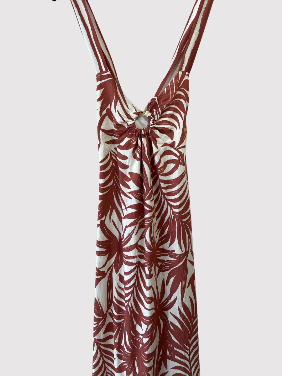 Modern Floral Maxi Dress