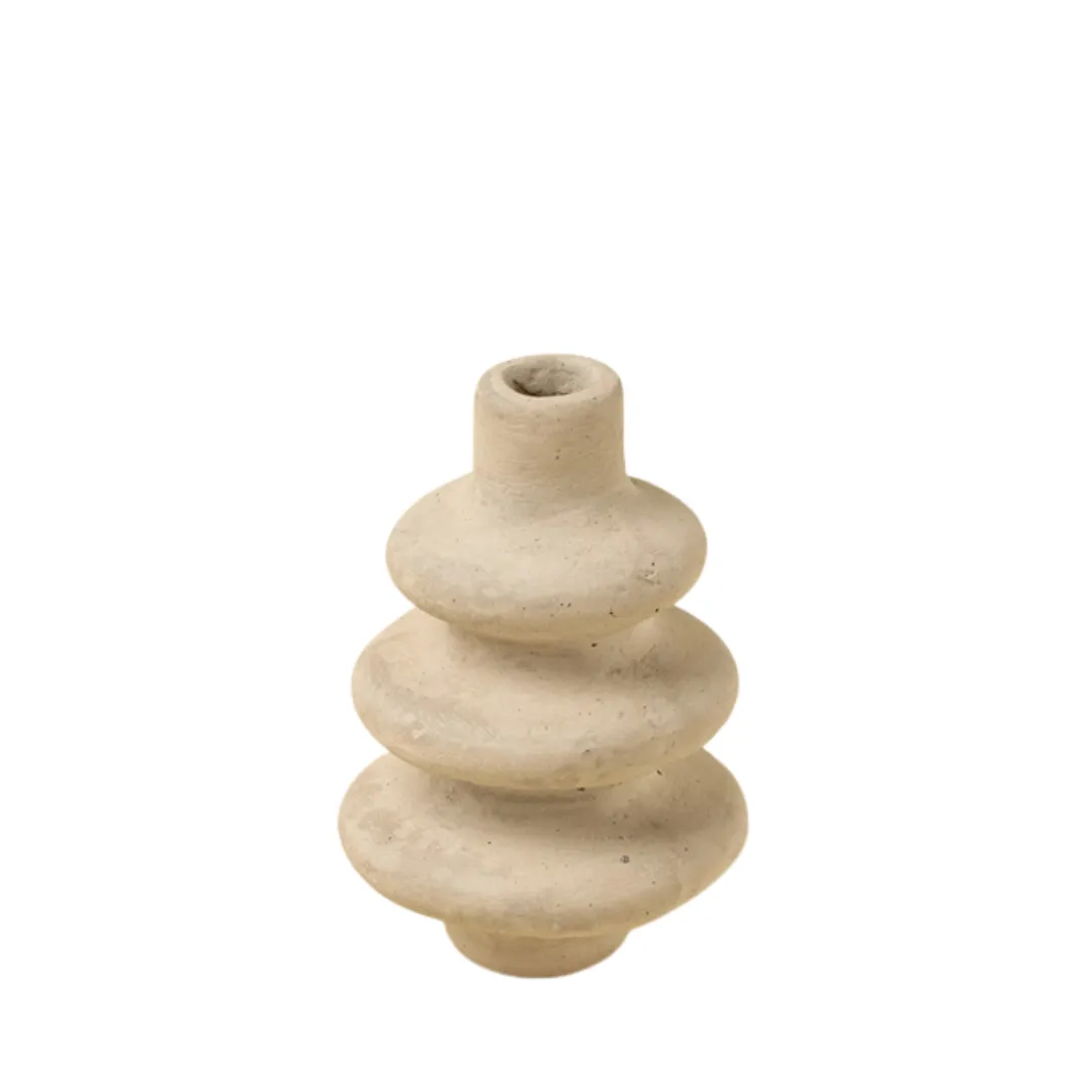 Contemporary Paper Mache Decorative Table Vase