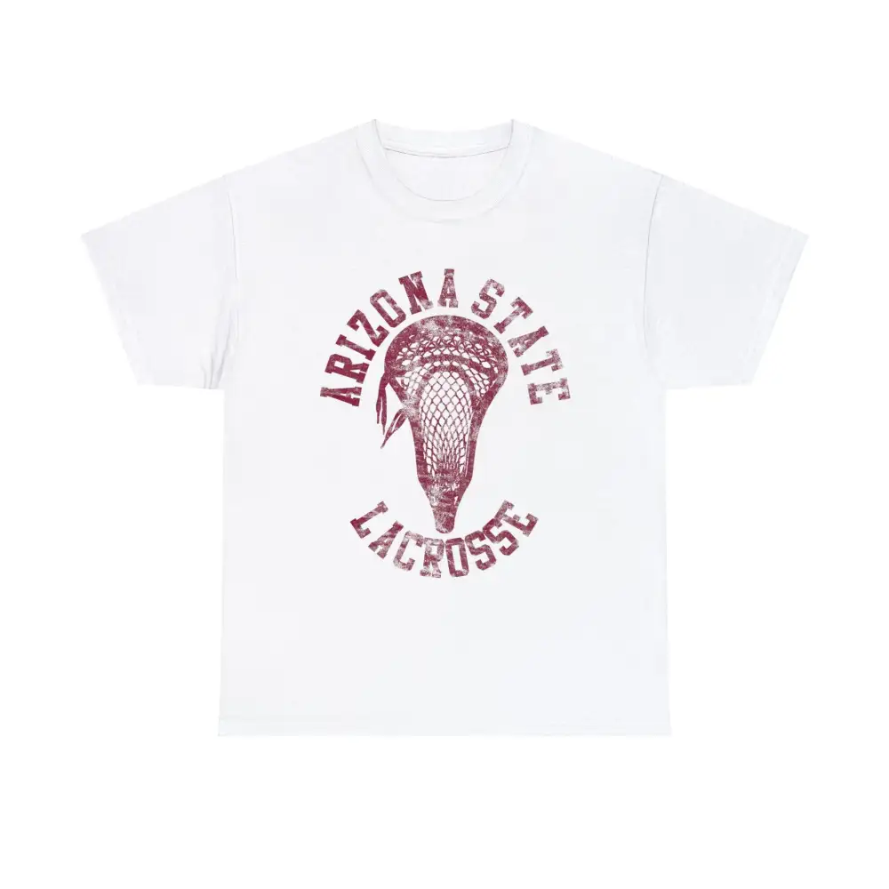 Arizona State Lacrosse With Maroon Lacrosse Head Shirt