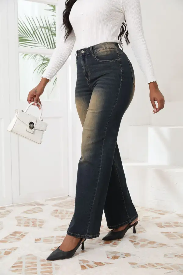 Retro Straight Loose Casual Jeans