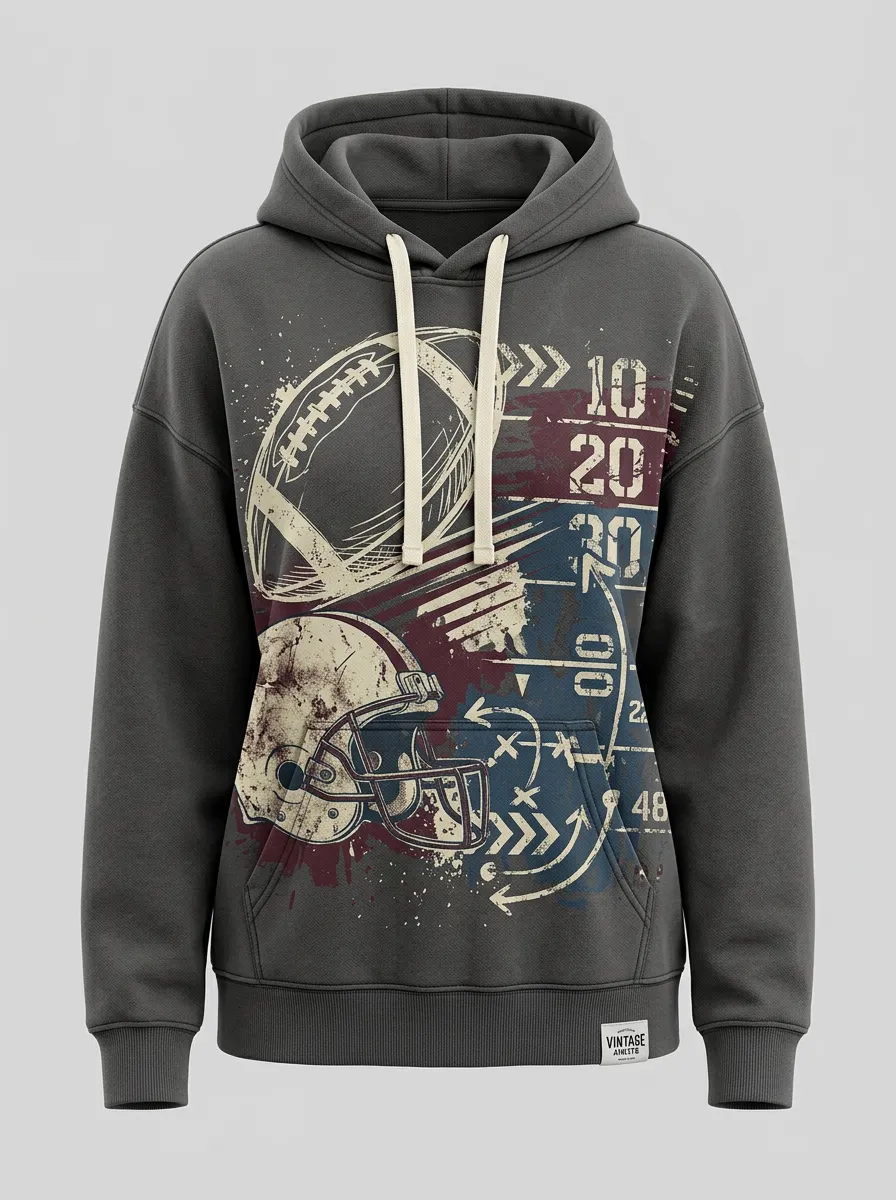 Women's First Down Heritage Football Hoodie