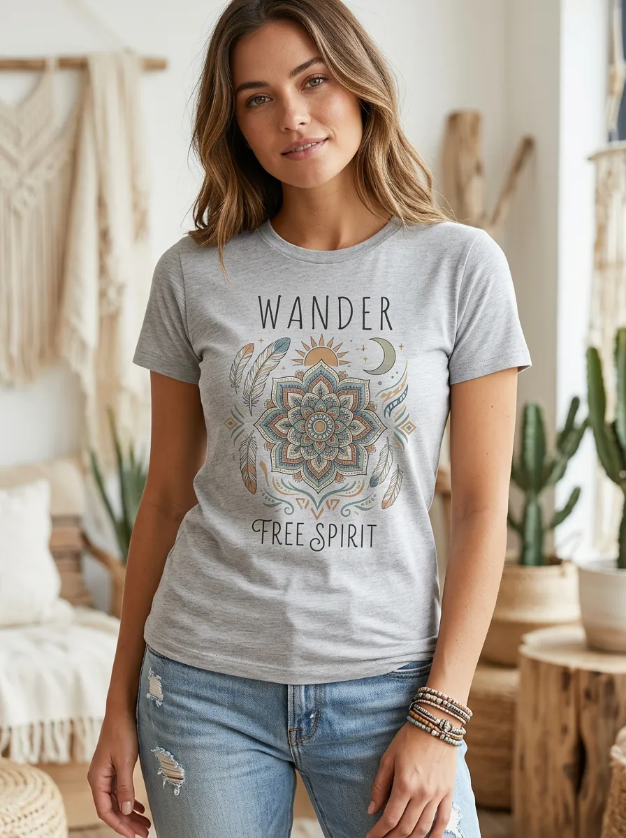 Boho Wander Free T-Shirt