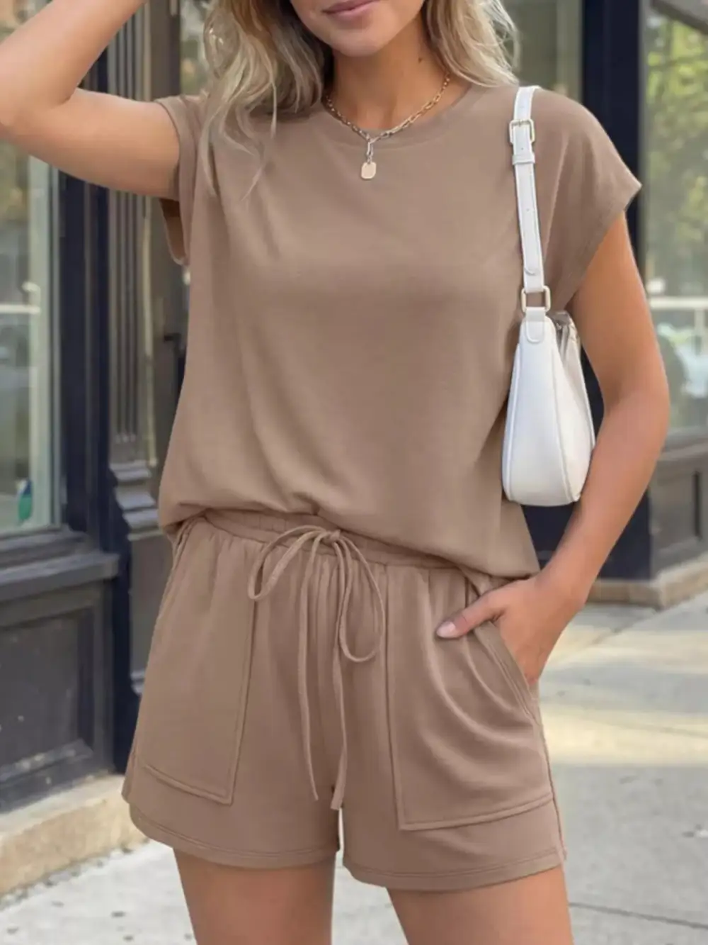 Casual T Shirt Shorts Set