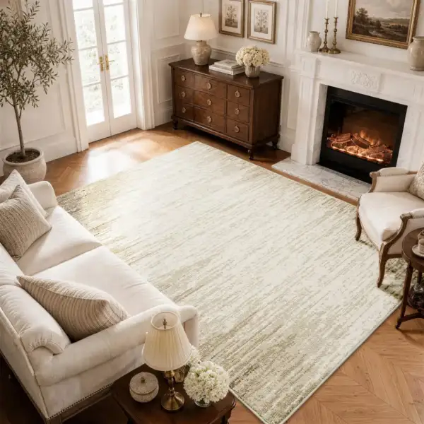 Linear Textured Area Rug