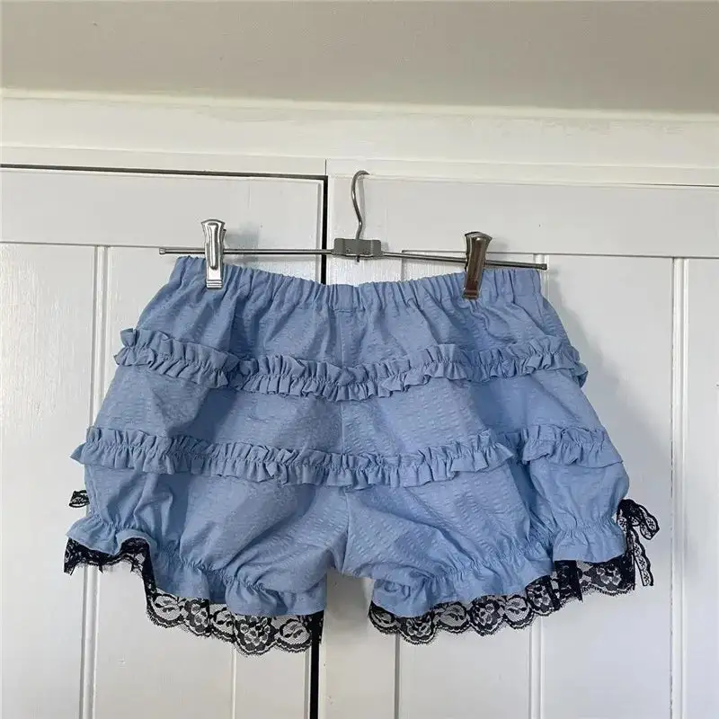 Classic Lace Ruffled Bloomers Shorts