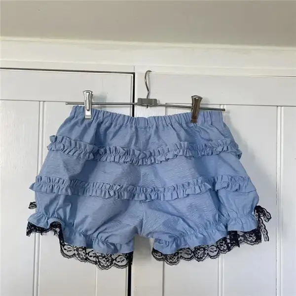 Classic Lace Ruffled Bloomers Shorts