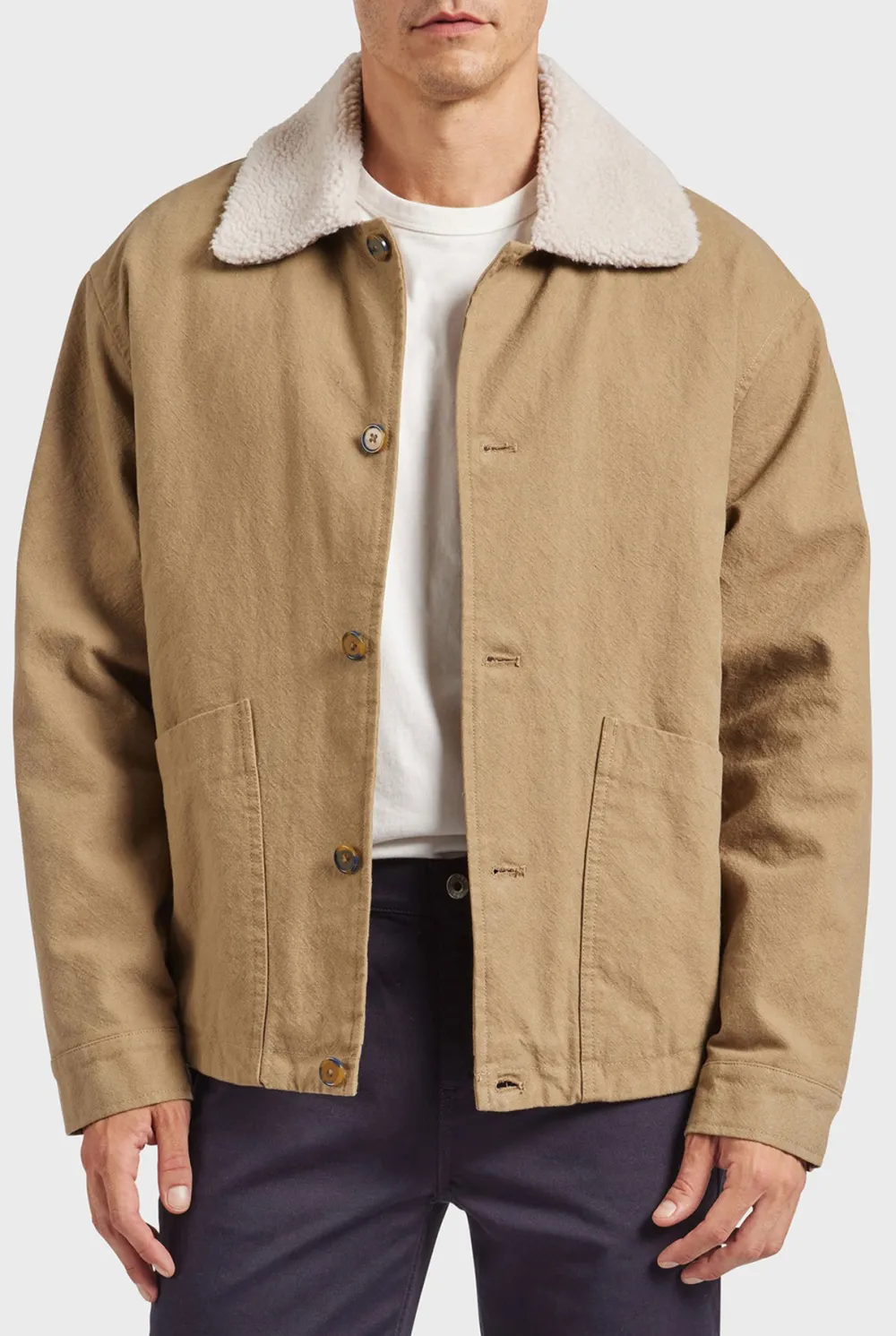 Sherpa Collar Corduroy Casual Work Jacket