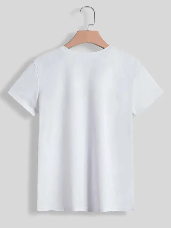 Fresh Round-Neck Short-Sleeve T-Shirt
