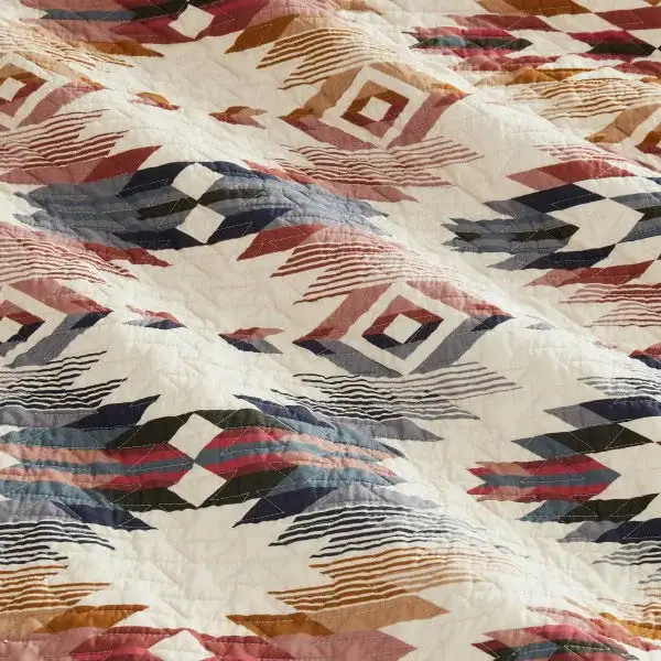 Quilted Geometric Quilt Set