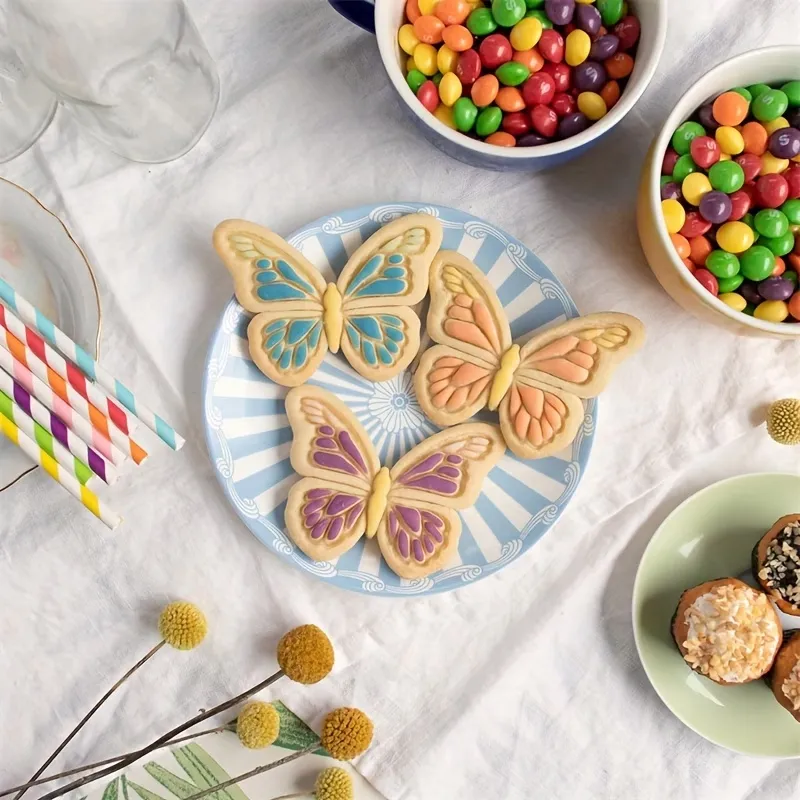 2 Pcs Butterfly Cookie Cutter