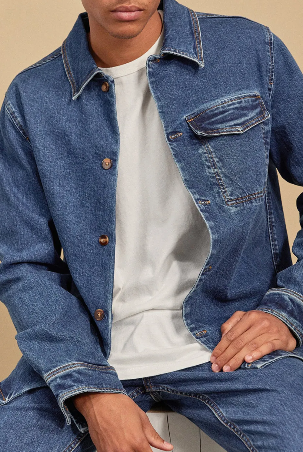 Minimalist Solid Cotton Casual Button Up Shirt