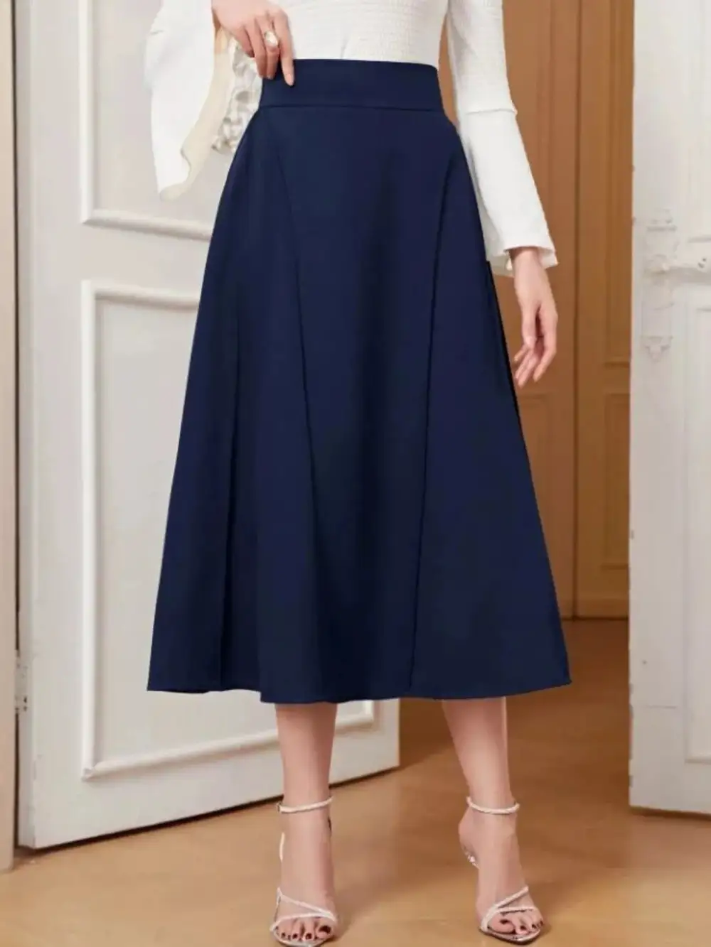Everyday A-line Midi Skirt