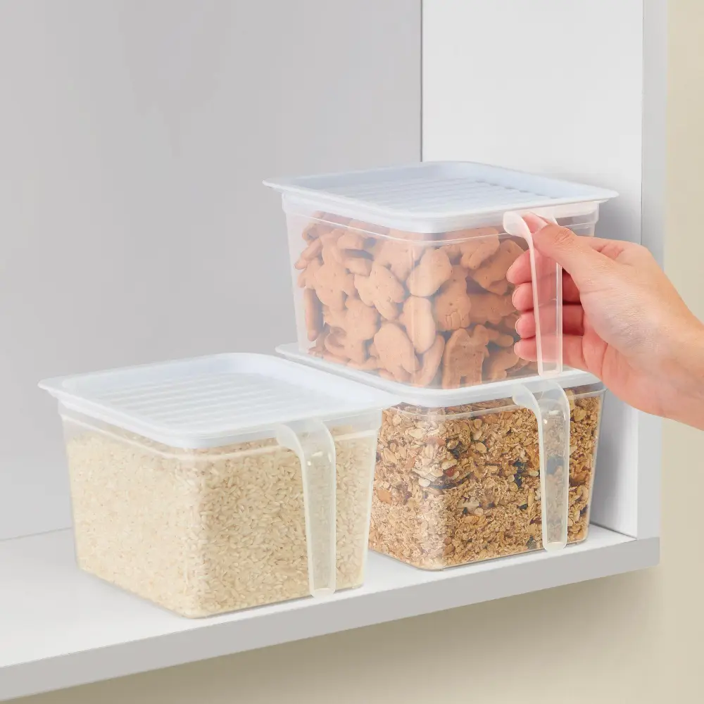 Covered Pantry Food Storage Basket