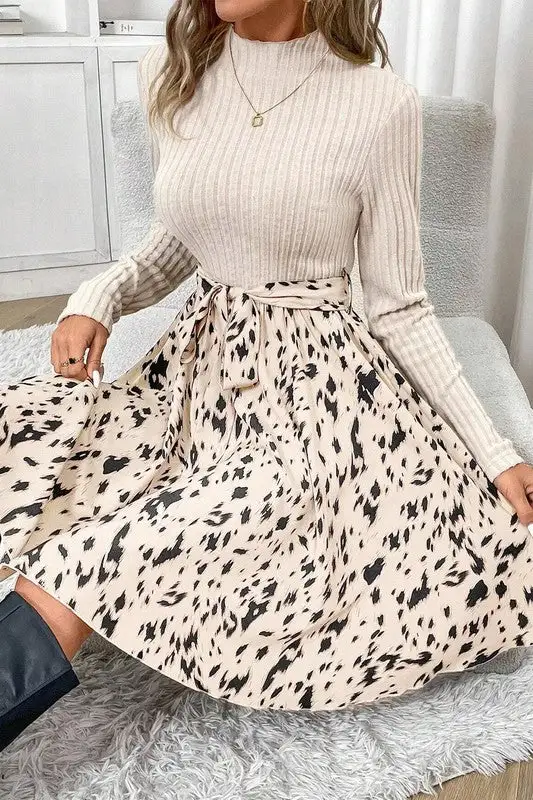 Ribbed Midi Dress