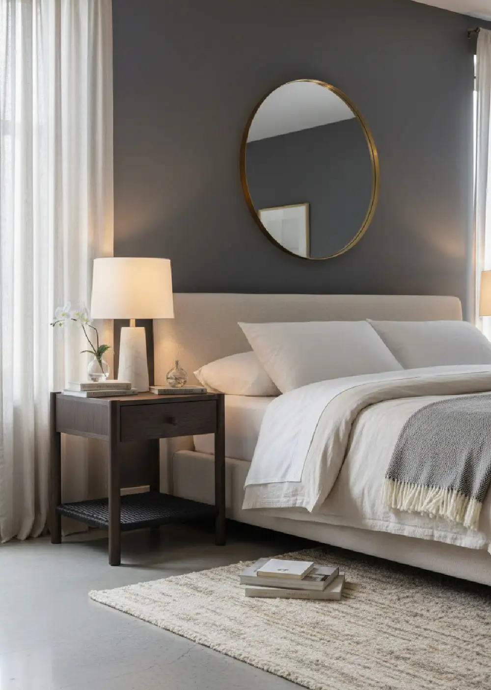 Woven Rope Accent Nightstand