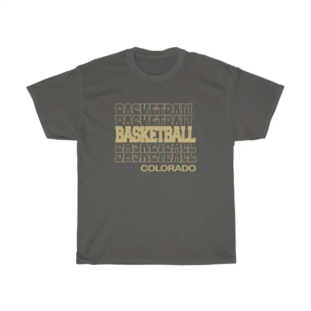 Basketball Colorado in Modern Stacked Lettering