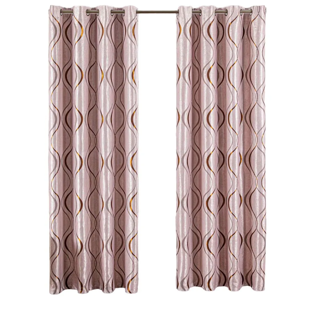 Refined Semi-Blackout Linen Curtain Panel