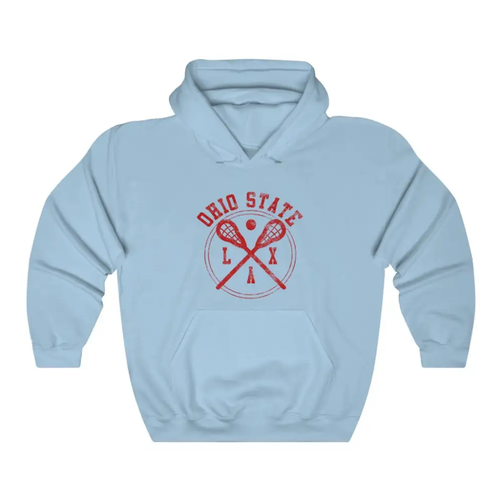 Vintage Badge Lacrosse Graphic Pullover Hoodie