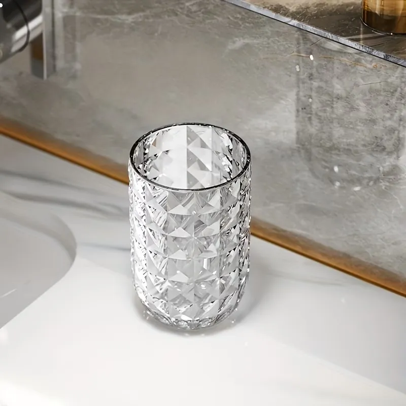 Diamond Pattern Bathroom Cup