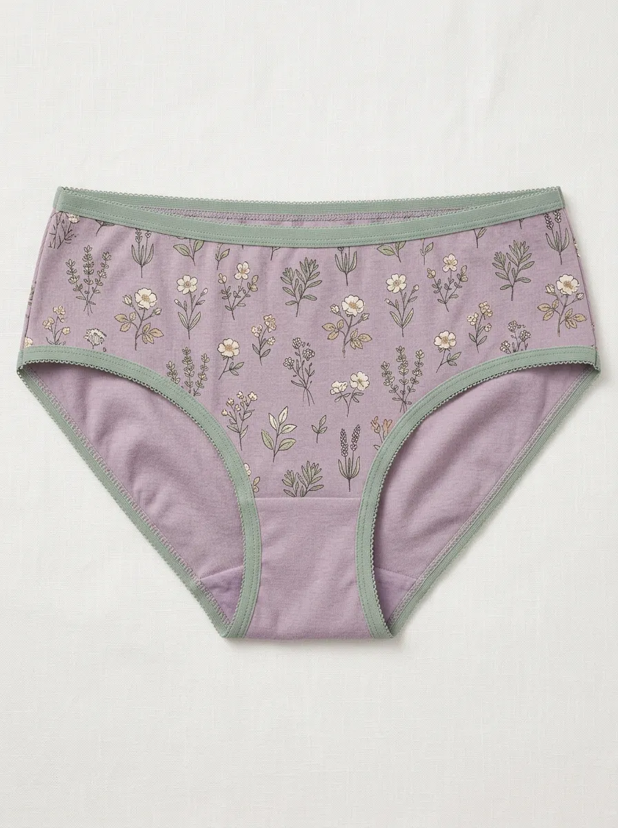 Women's Botanical Flower Printed Briefs