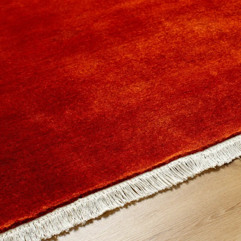 Hand-Loomed Wool Fringe Table Runner