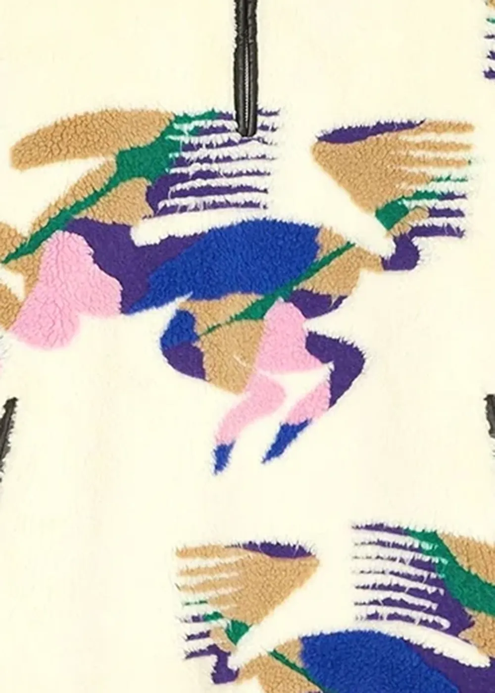 Print Lapel Neck Marner Coat