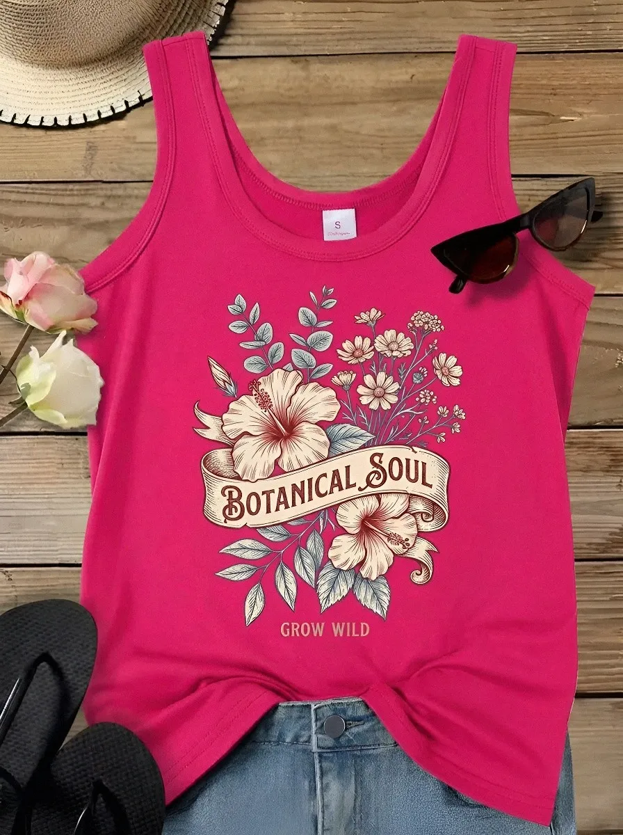 Botanical Soul Hibiscus Tank Top