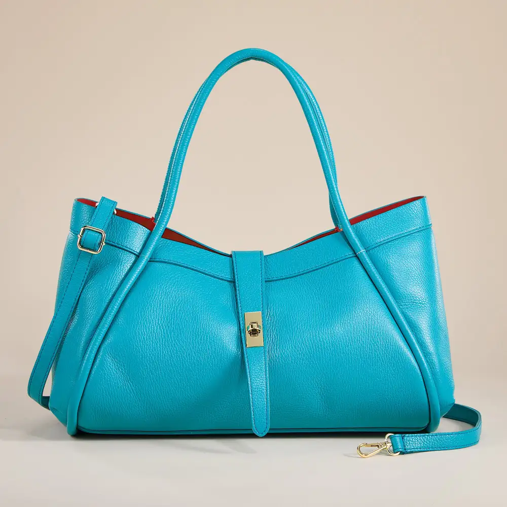 Crafted Look Leather Satchel Bag
