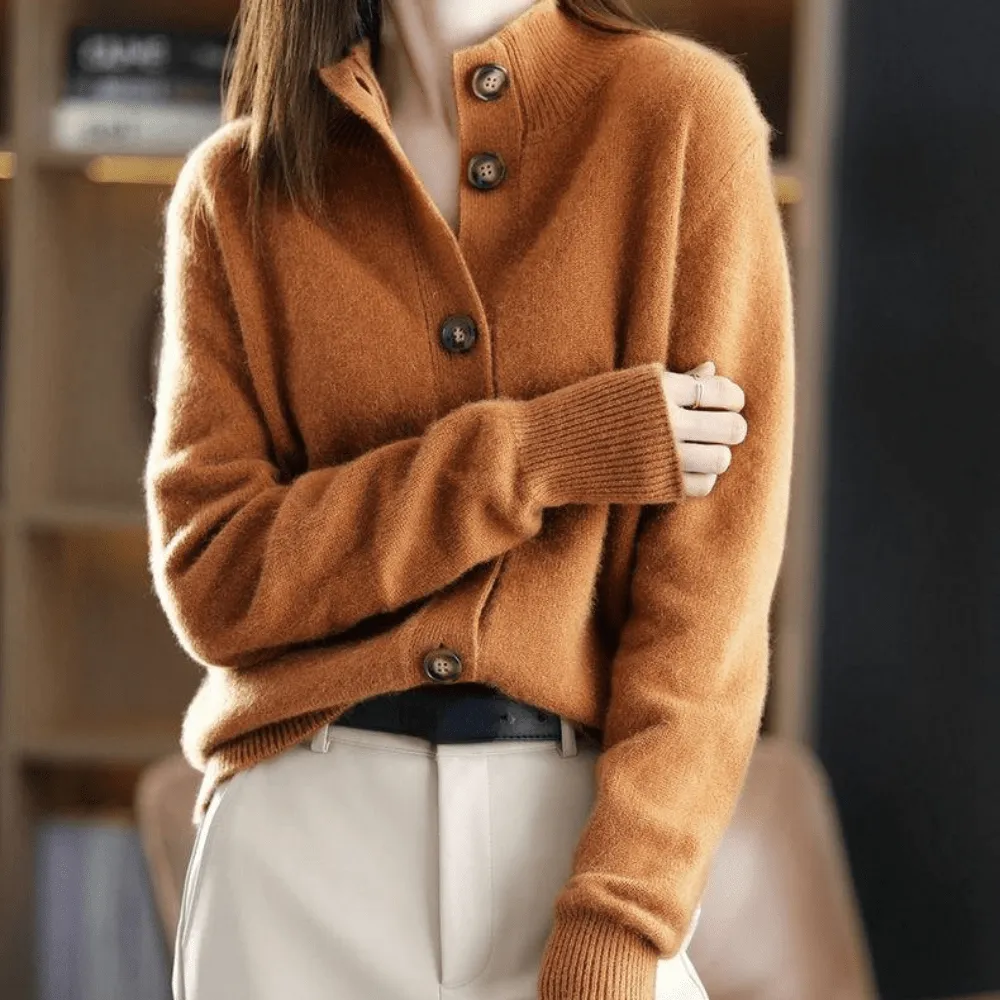 Cropped Cashmere Cardigan