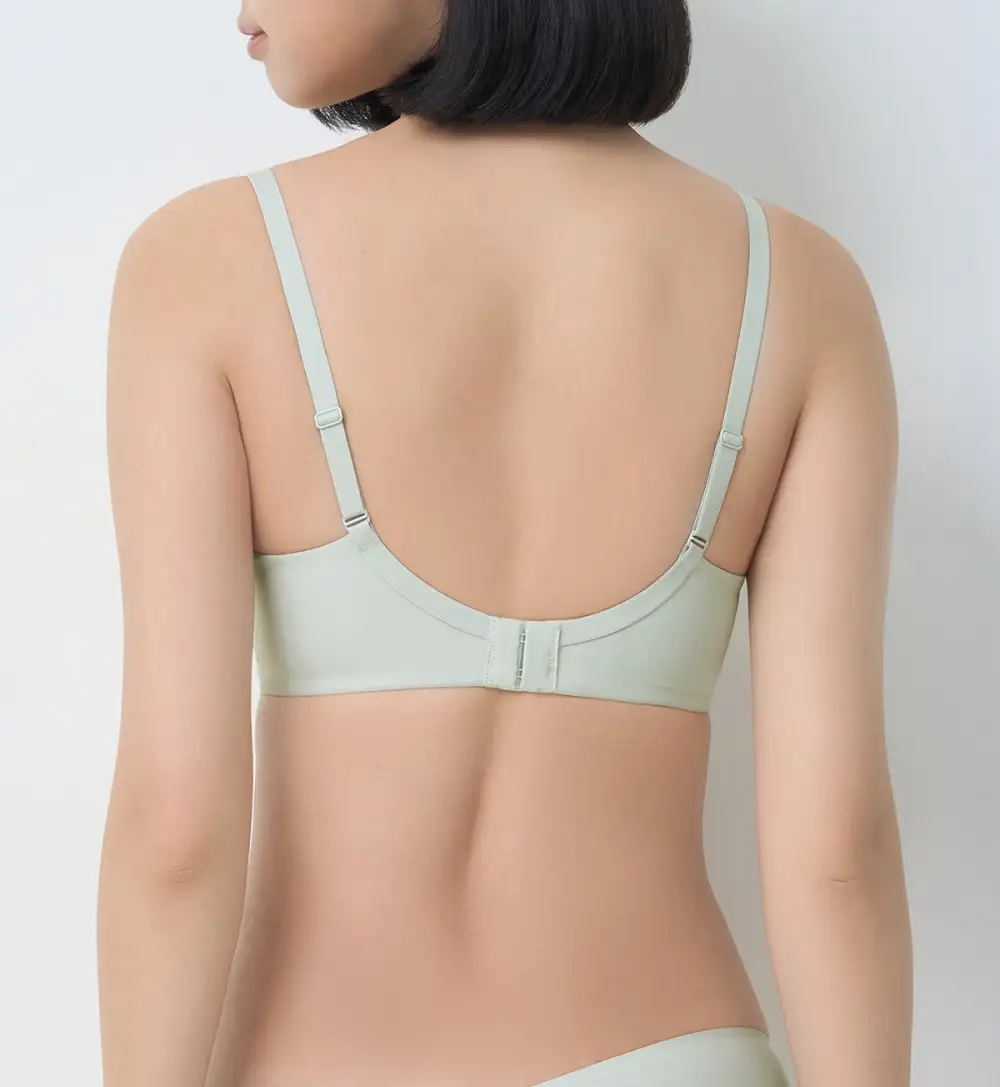 Women's Minimal Wired Half-Cup Push-Up Lace Seamless Bra