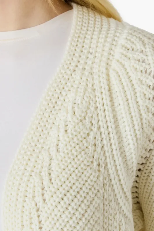 Cream Cotton Blend Sweater