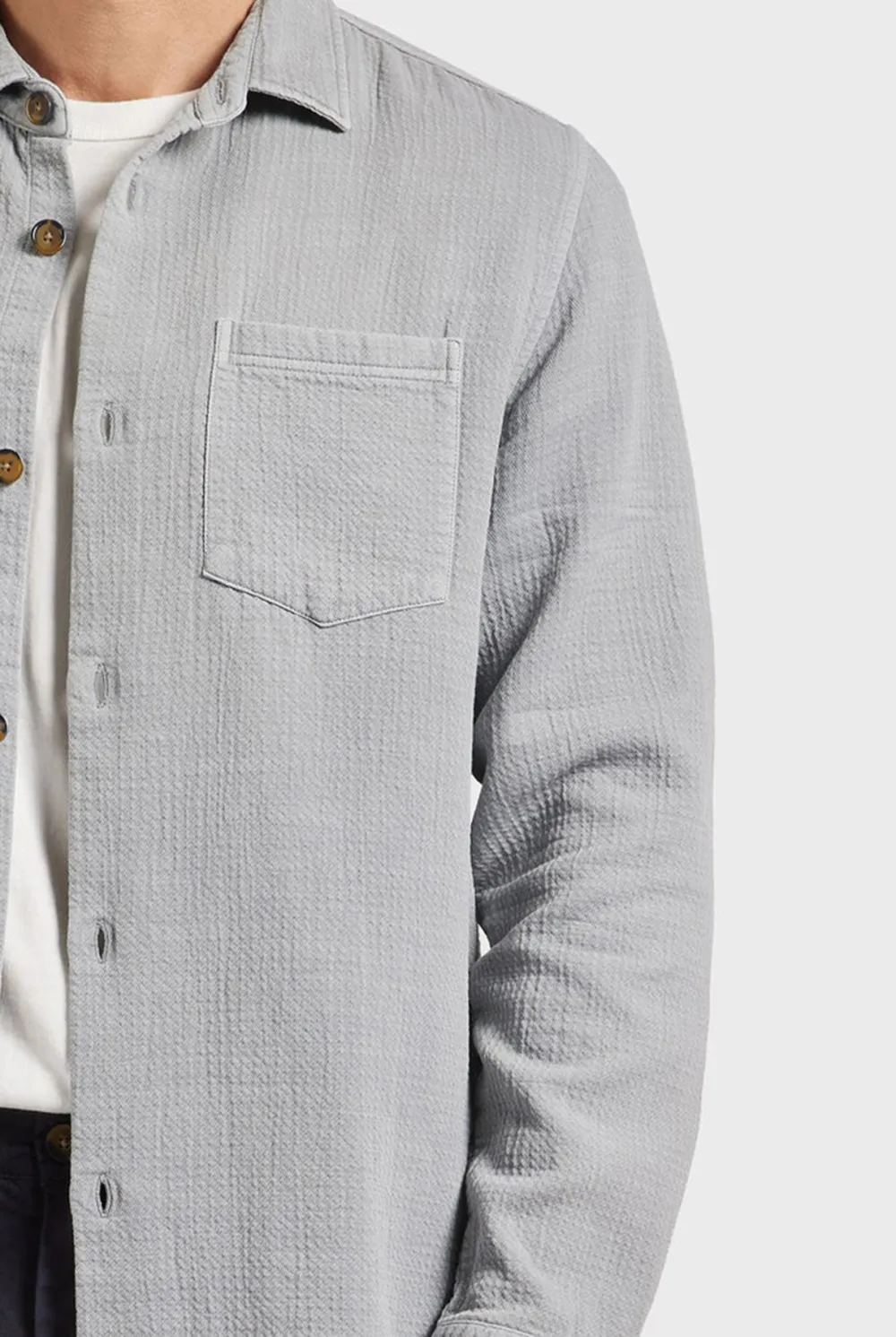 Utility Style Cotton Casual Overshirt