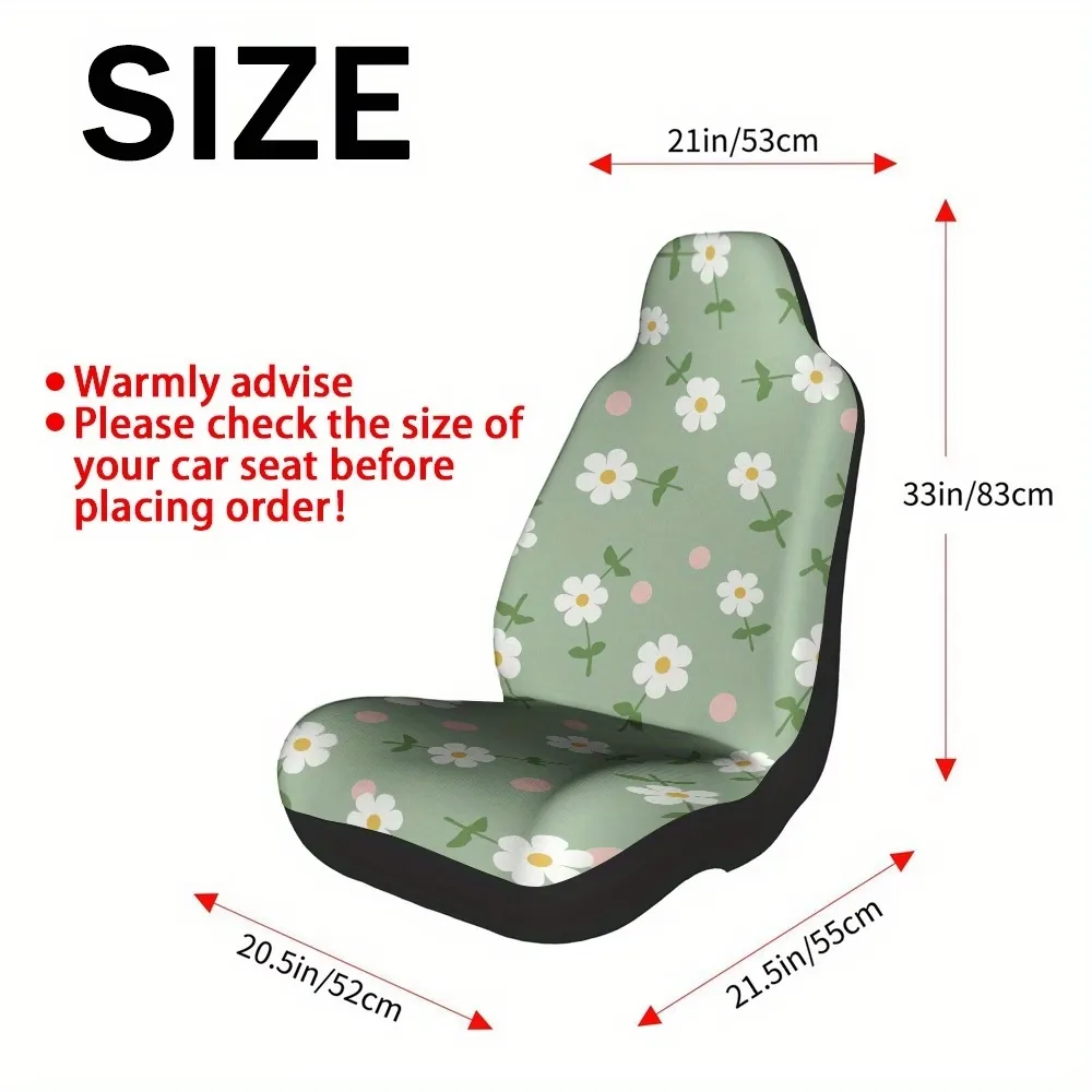 2-Piece Floral Seat Covers