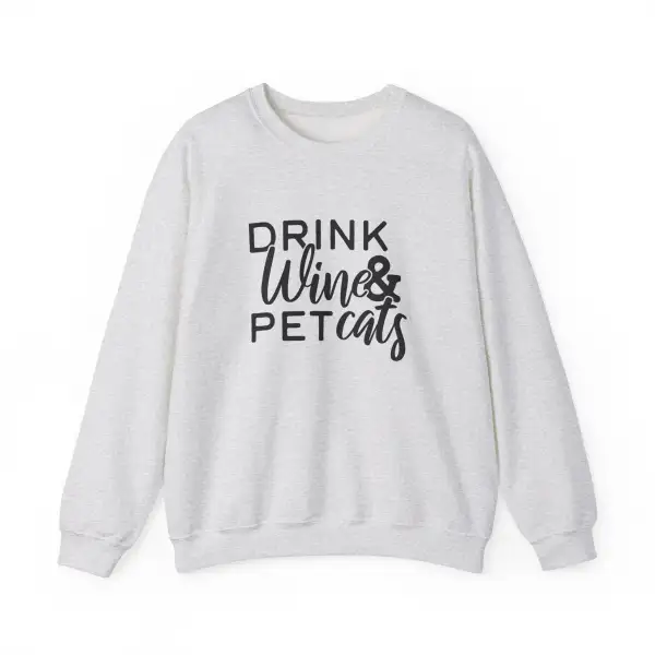 Cat Graphic Crewneck Sweatshirt