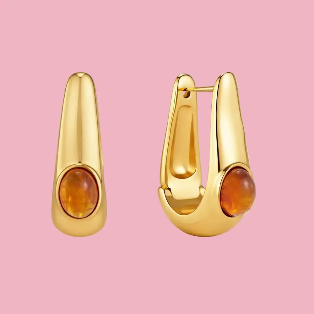 Pearl Tortoiseshell Hoop Earrings