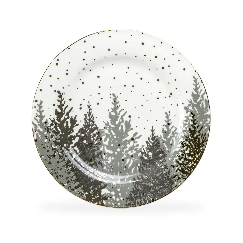 Winter Forest Porcelain Dinner Plate