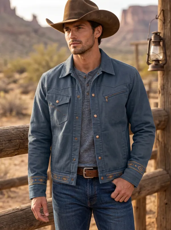 Western Trail Southwestern Pattern Men's Western Jacket